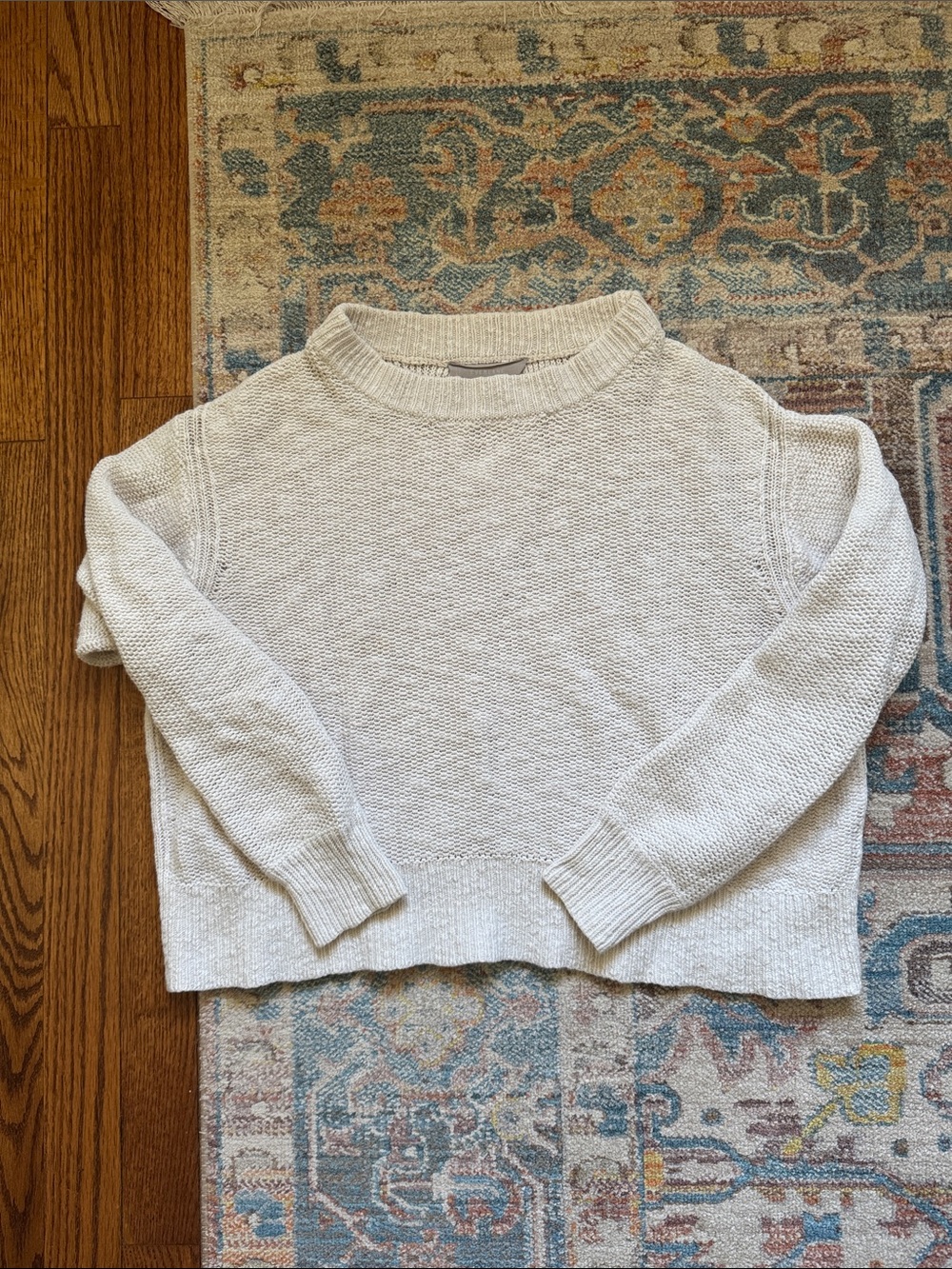 Everlane Cream Crewneck Sweater